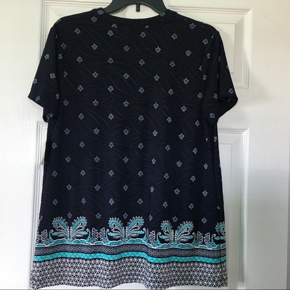 Women's Croft & Barrow Pleated Top Size M - Picture 2 of 7